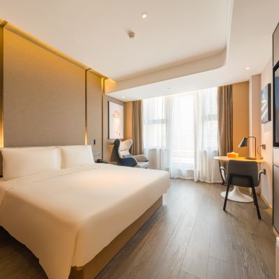 幾木景觀大床房（深睡枕PRO+小冰箱+投屏65寸電視） 北京亞運村國家會議中心亞朵飯店優惠