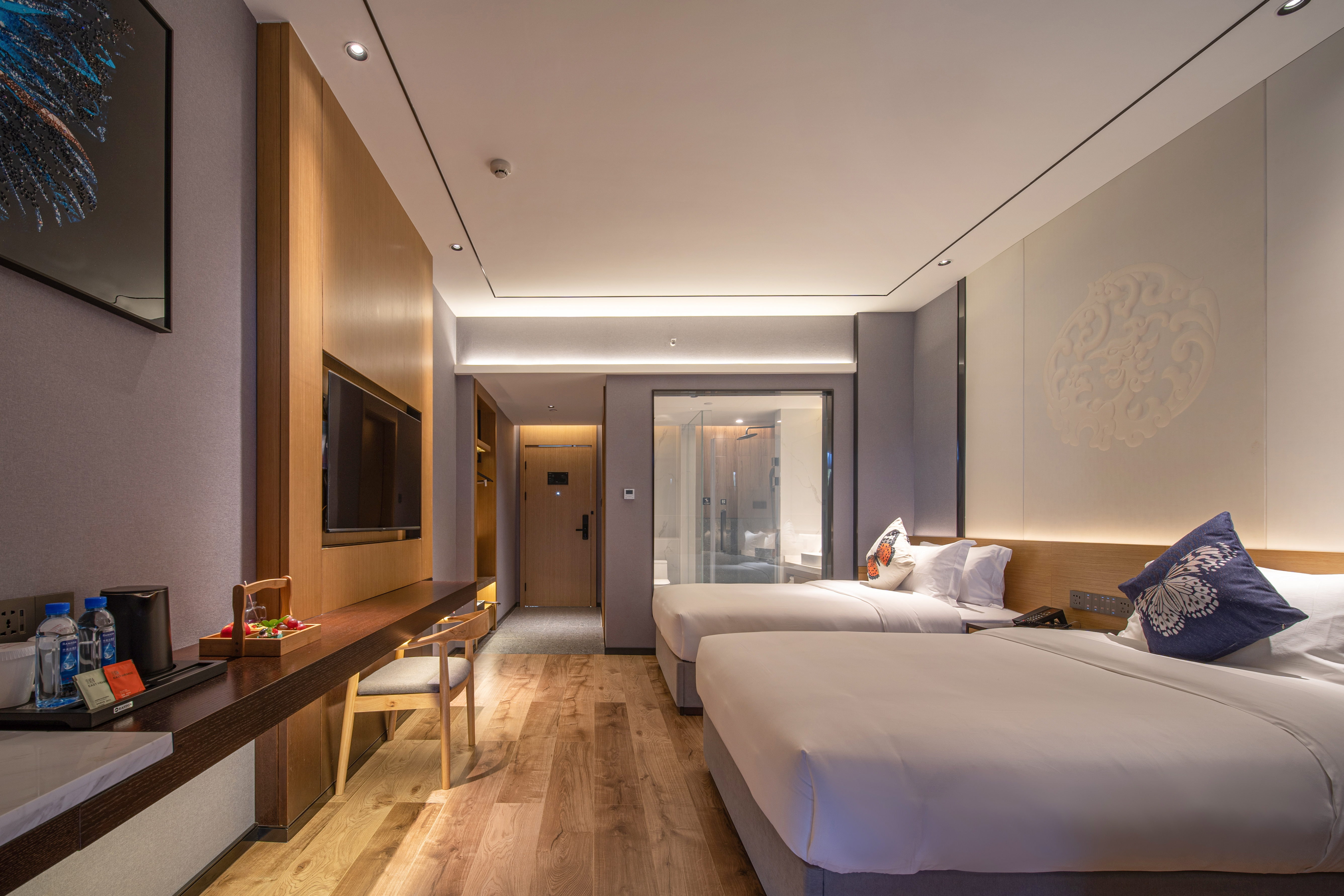 观岚?全景阳台双床房『观景阳台+休闲沙发』