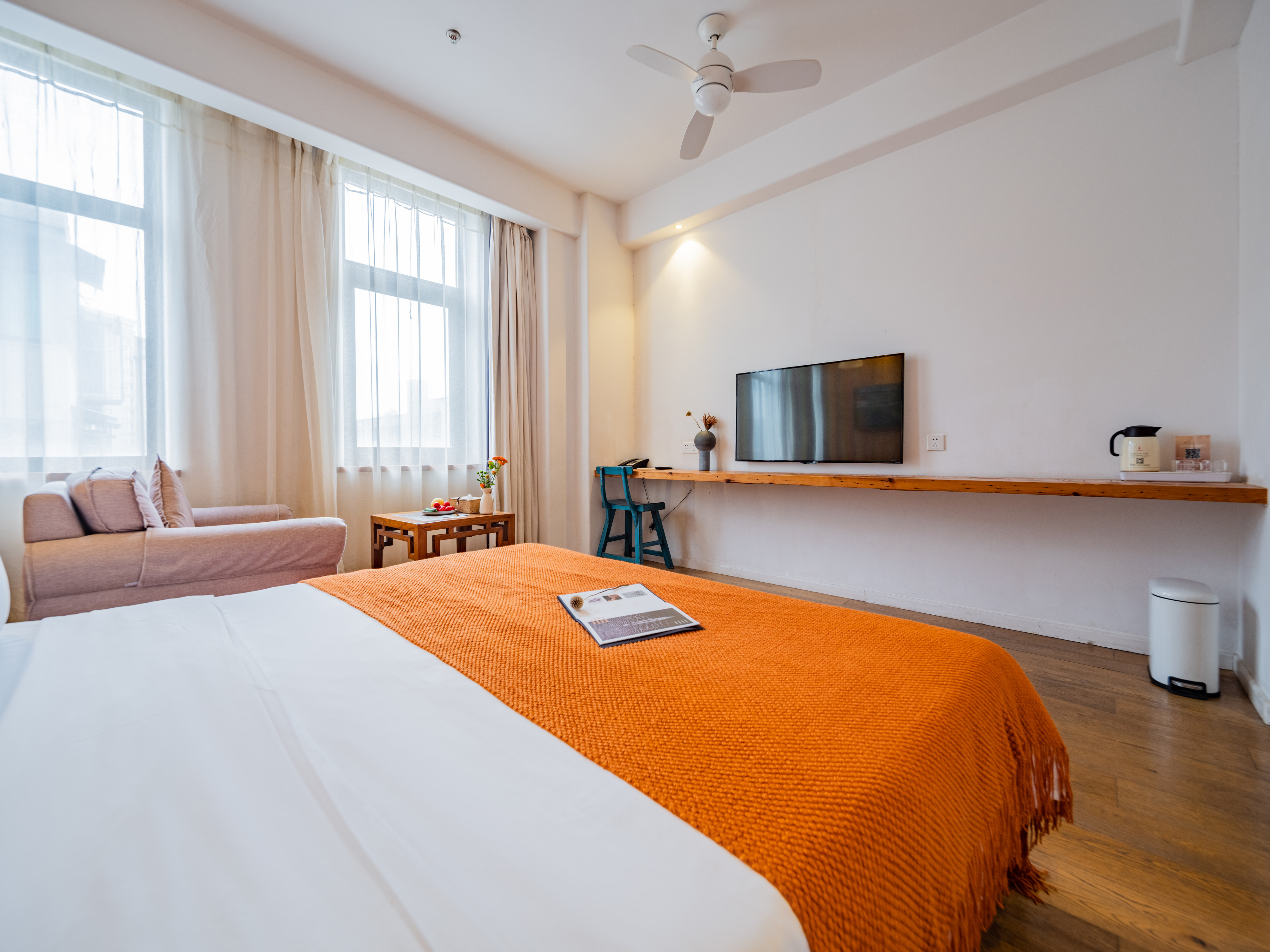 晴光满室?Plush零压大床房【min冰箱+乾湿分离】