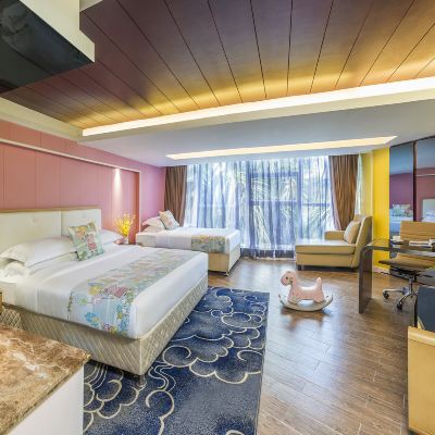 主題親子房 珠海拱北口岸嘉麗城景酒店優惠