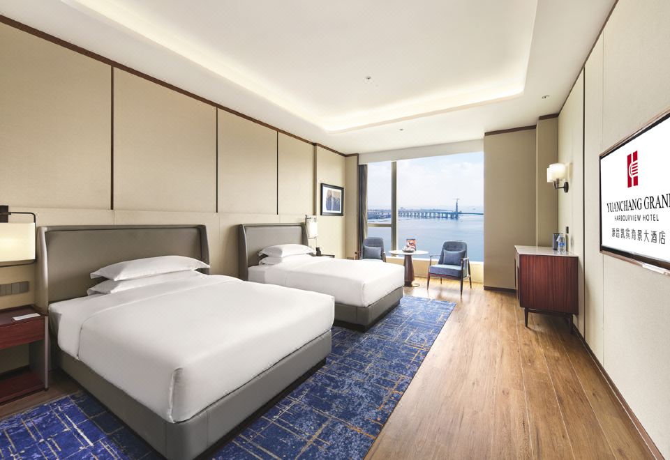 行政海景双床房（180°海景+高楼层视野）