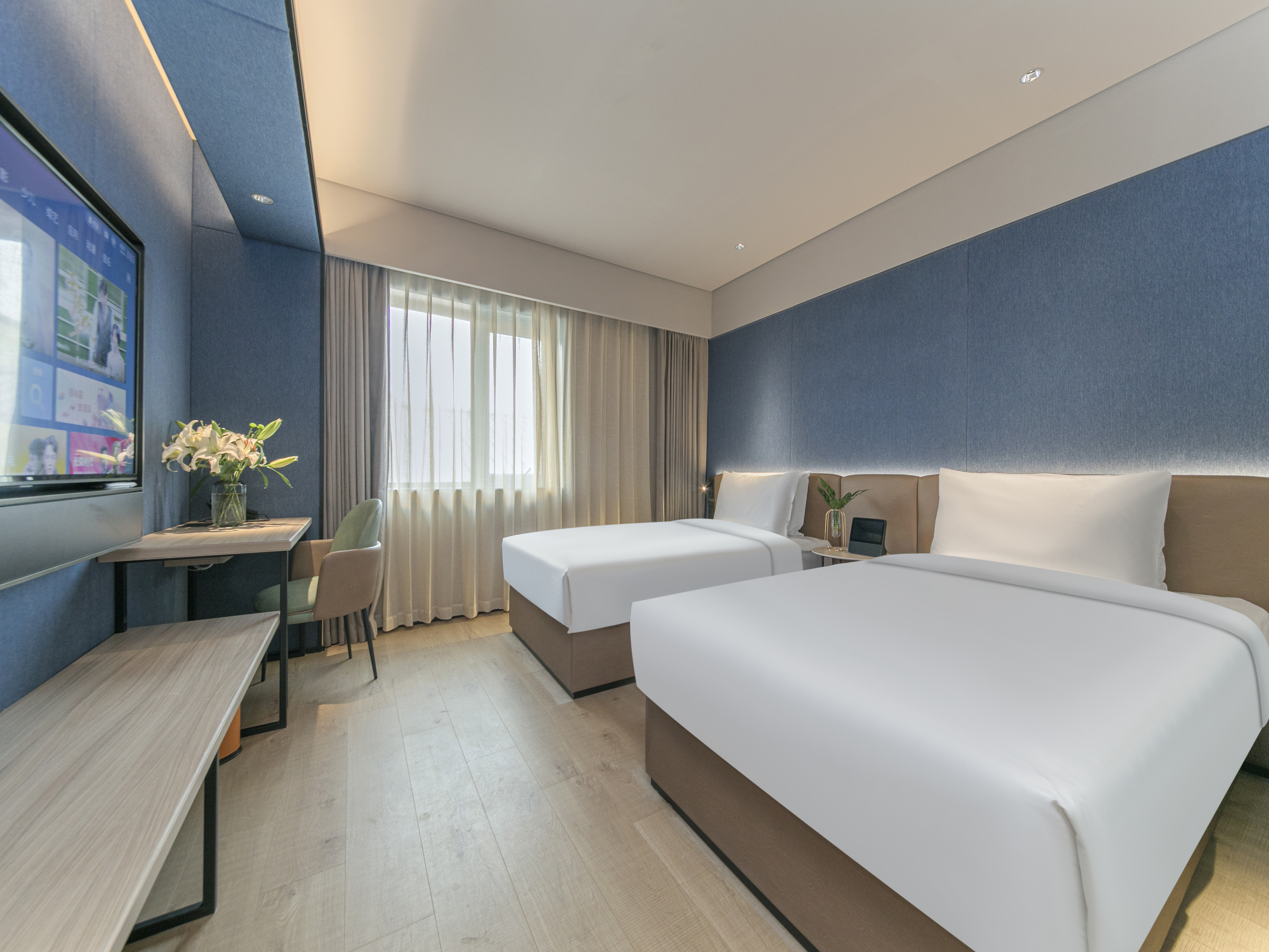 Orange Hotel (Beijing Zhongguancun Software Park)行政双床房（小冰箱+智能客控+手机投屏）