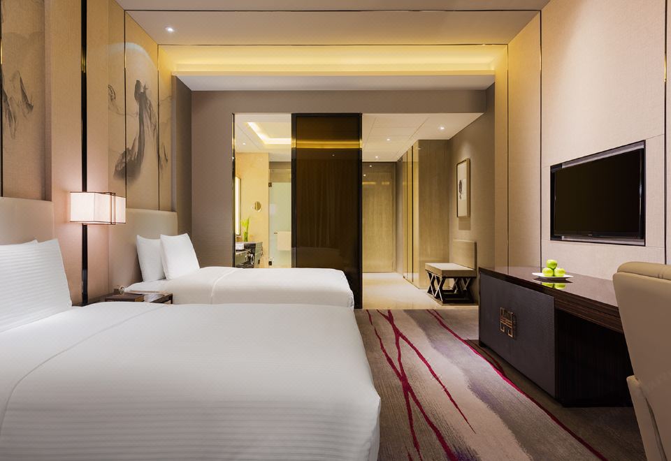 行政豪華雙床房（超大浴缸+高端品牌床墊+智能馬桶）