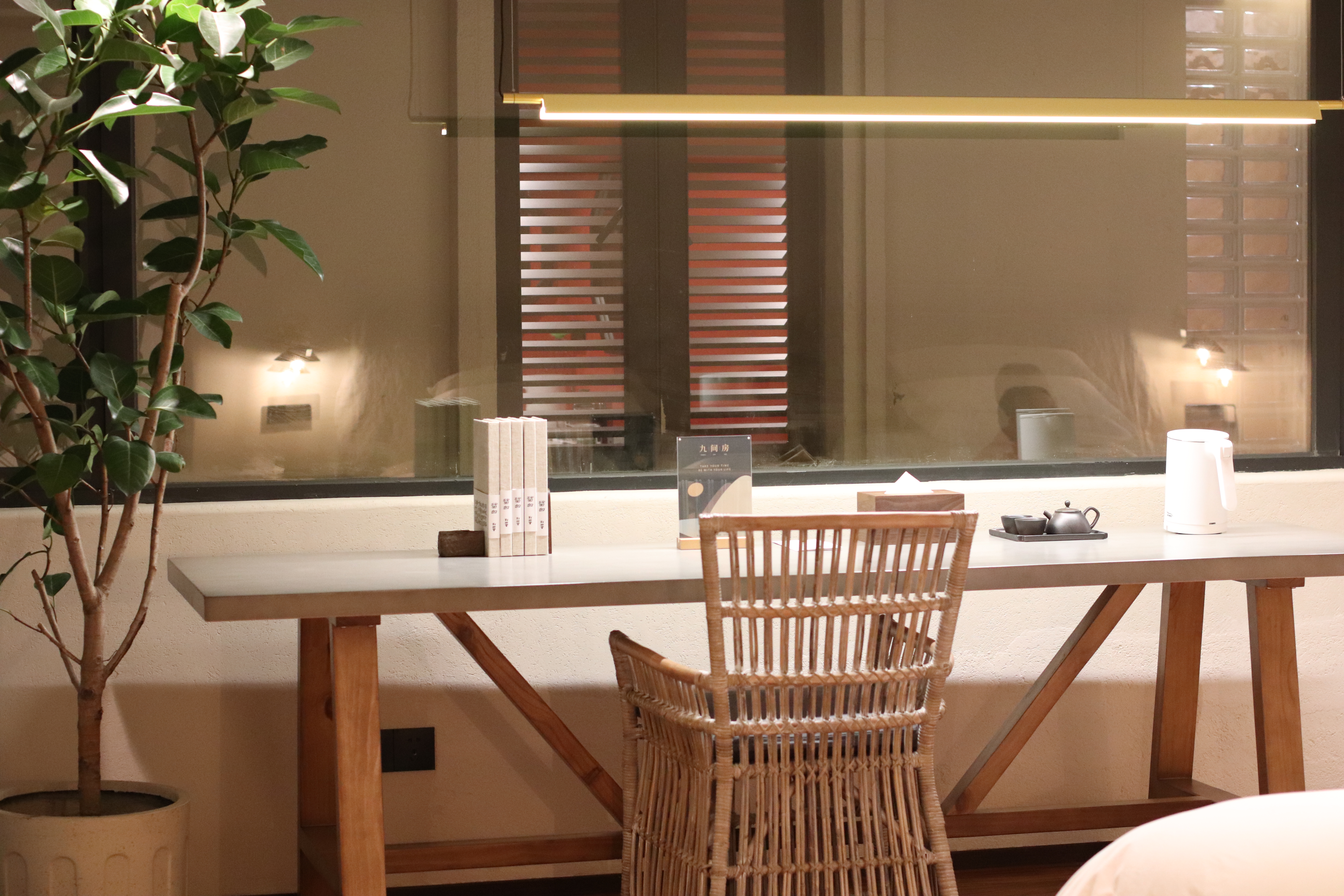 露台花园双床房（手机控制开门+智能音响+单门冰箱+智能马桶）