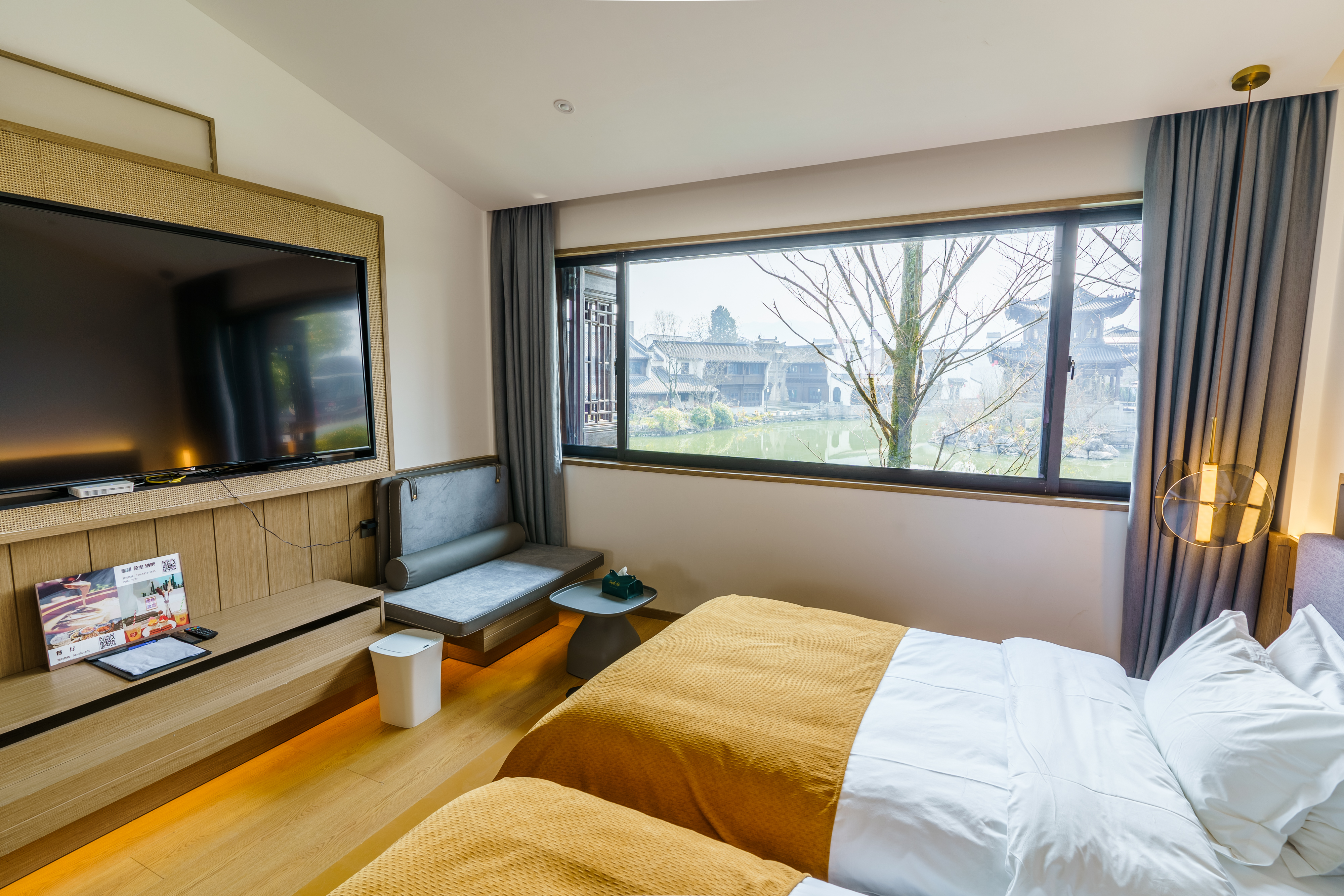 玉带河景双床房B