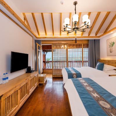 雲初陽台·全景雙床房 西江苗寨觀景半山精品民宿（全景店）優惠