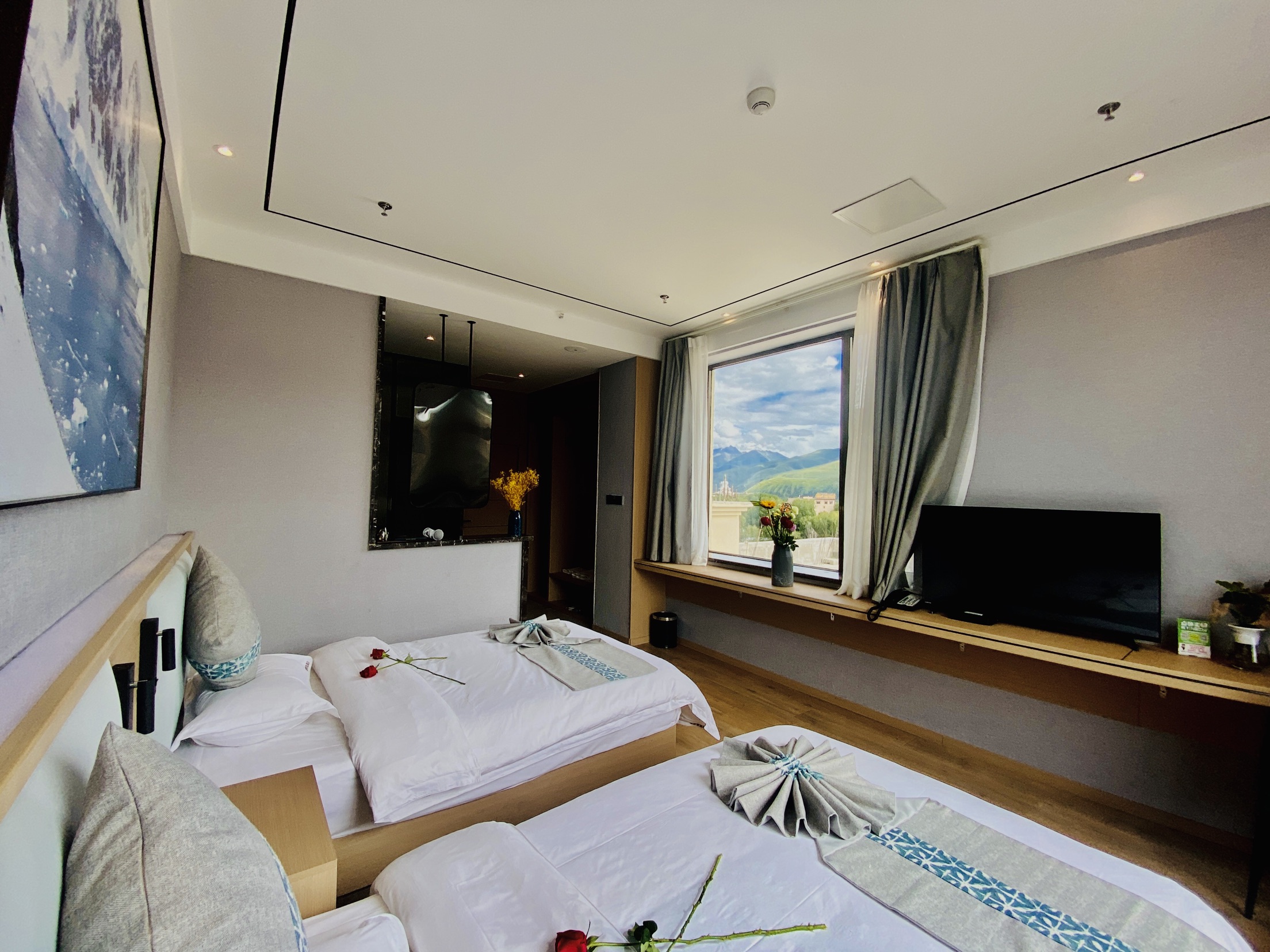 卓达雪山·观景双床房（恒温地暖）