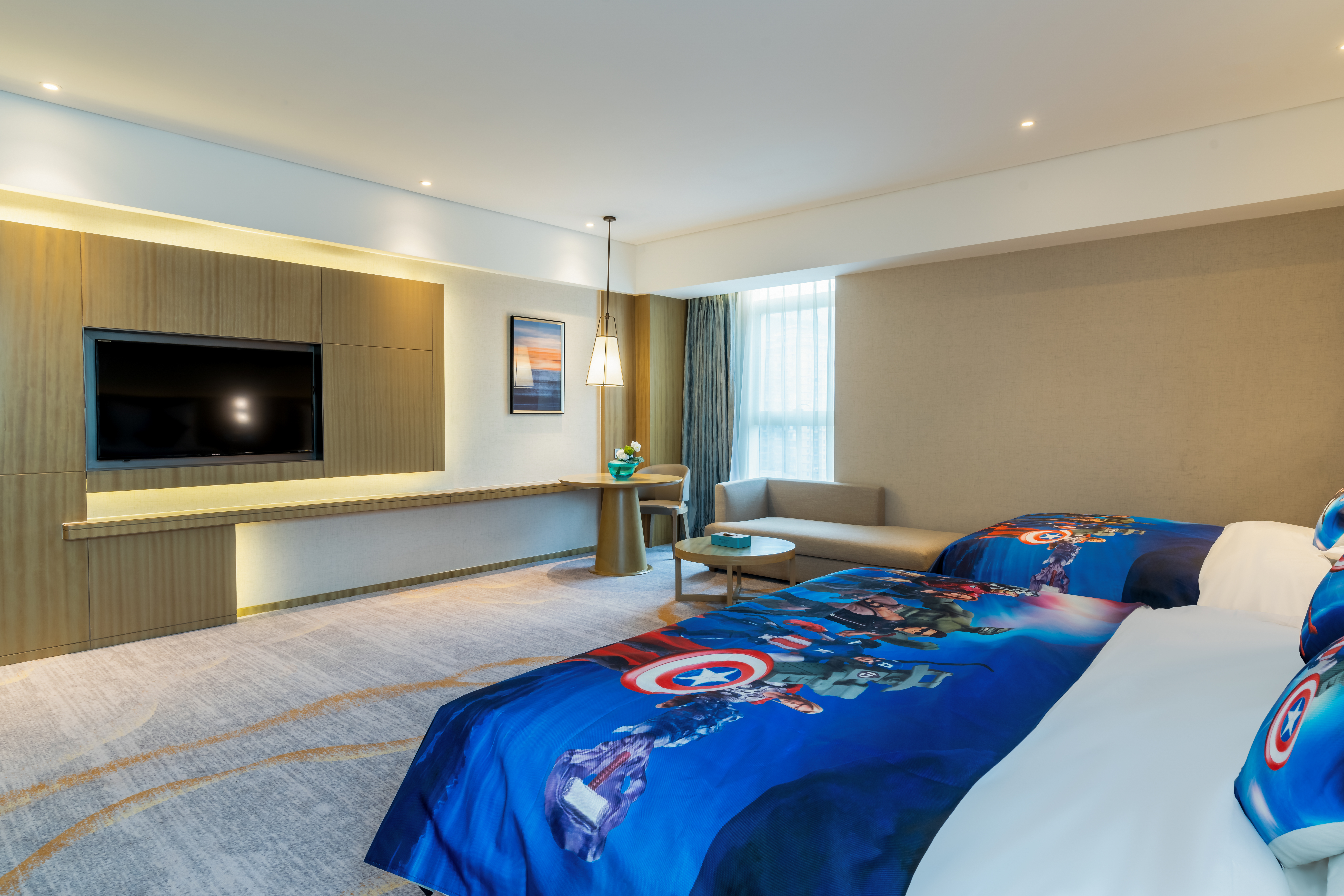 親子主題房美國隊長