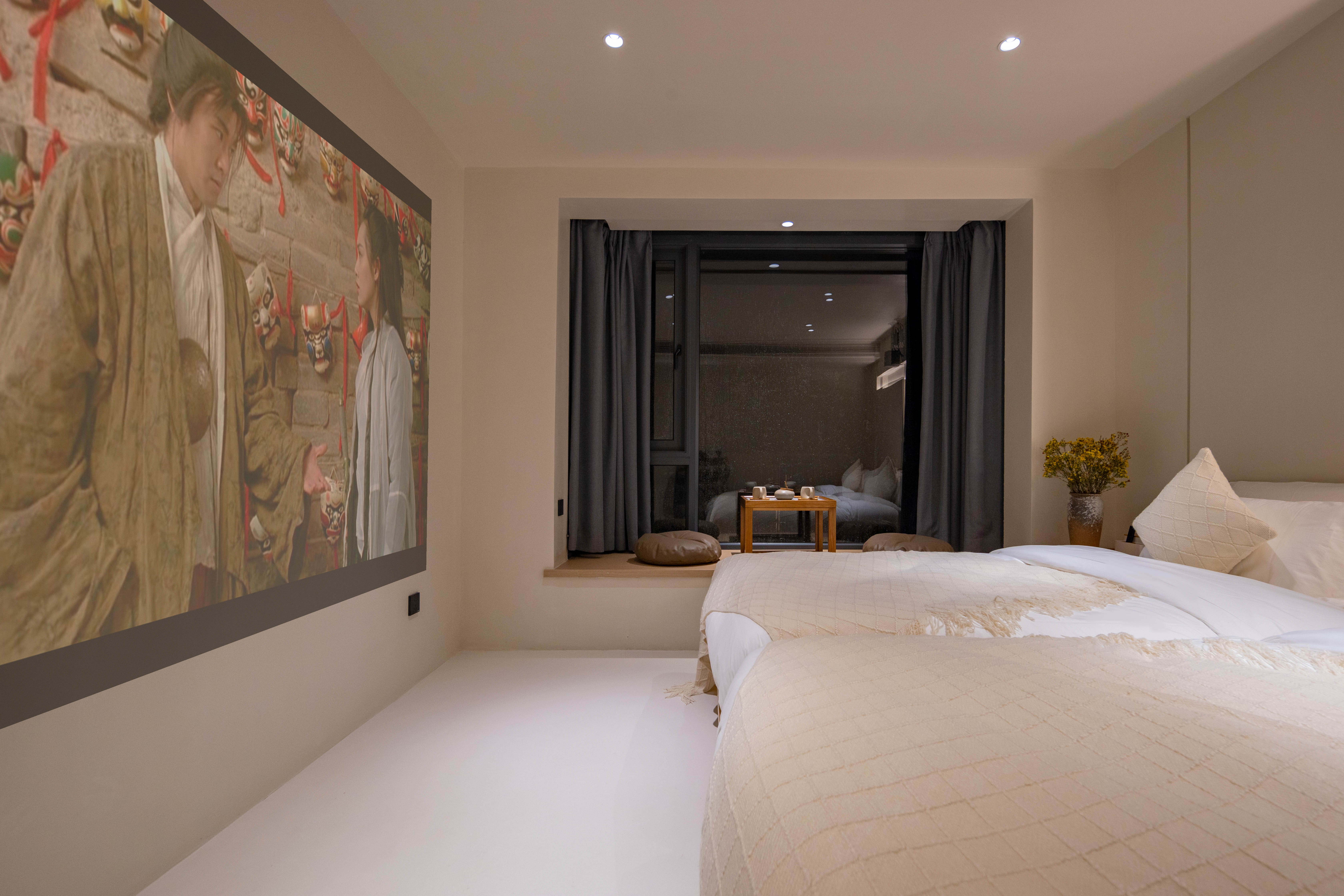 望川·观景双床房+巨幕投影+品茶坐榻+全屋智能客控