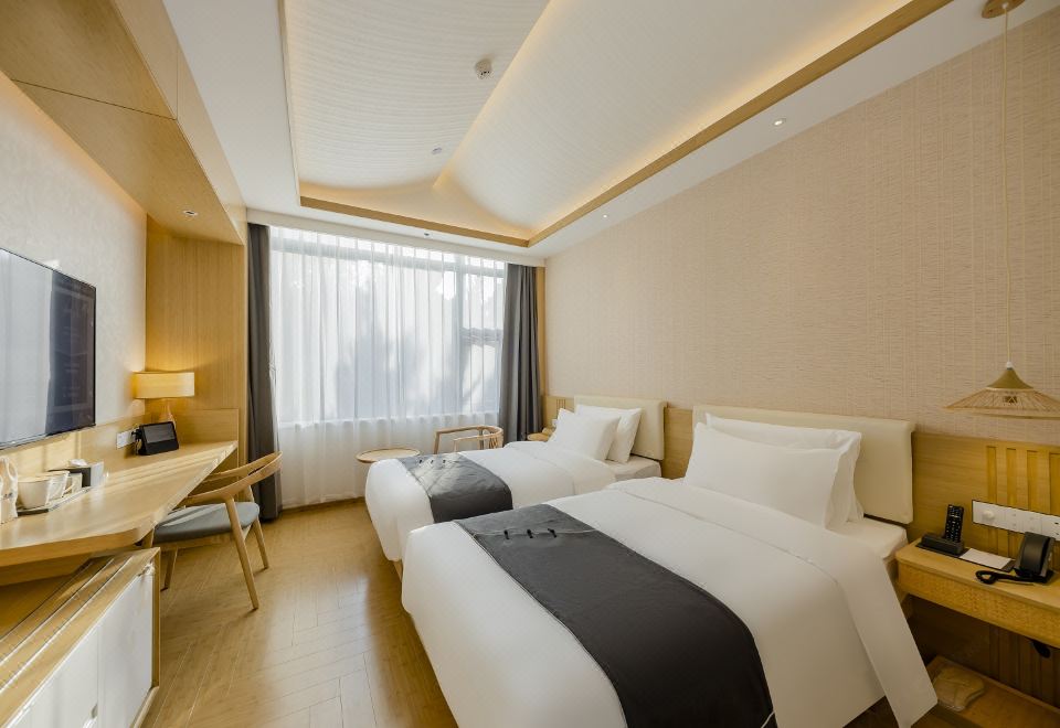 凌霜居雙床房·新中式風溫暖雅居+投屏電視+智能客控