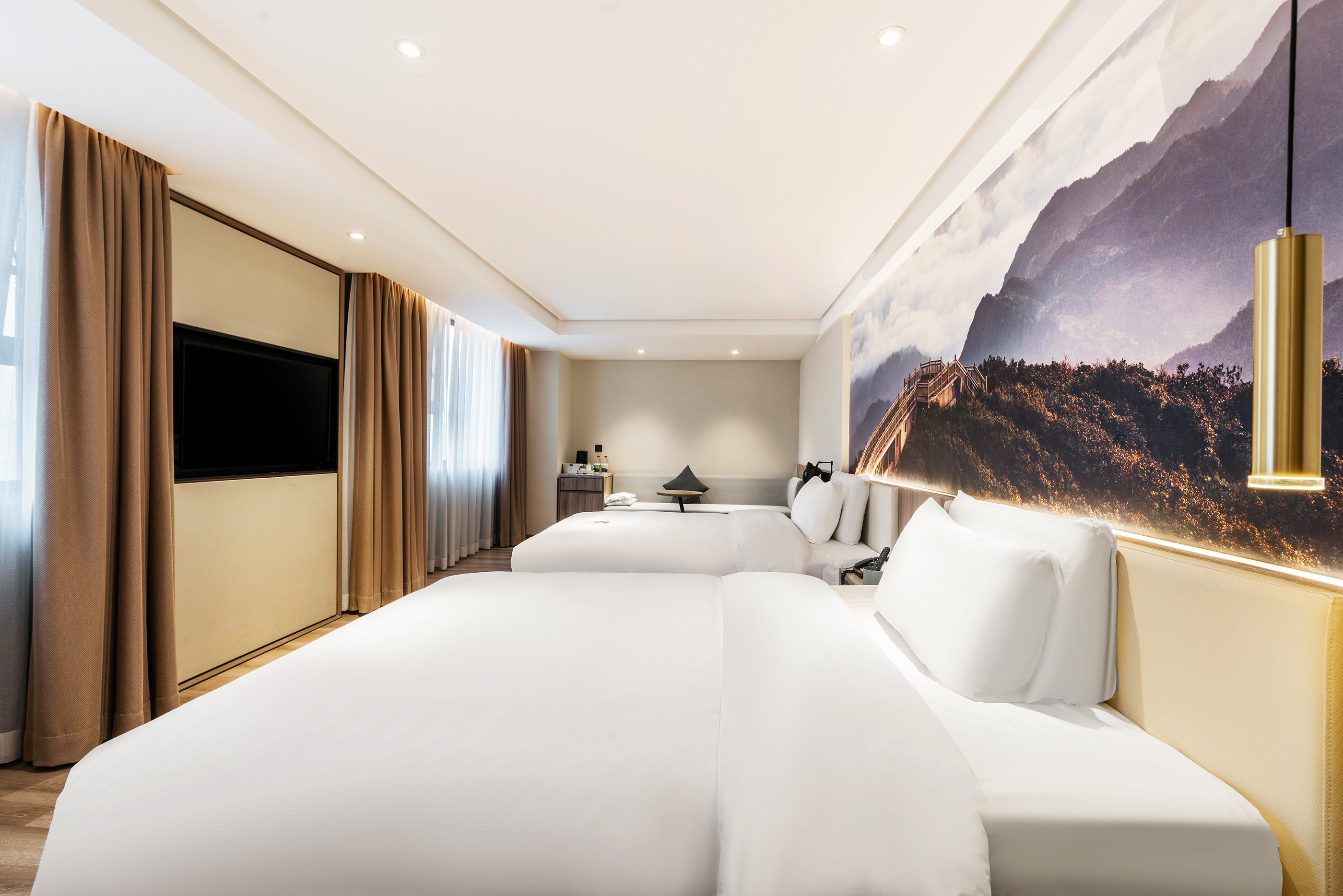 几木城景双卧家庭套房（LaiFen吹风+小冰箱+小童洗护）