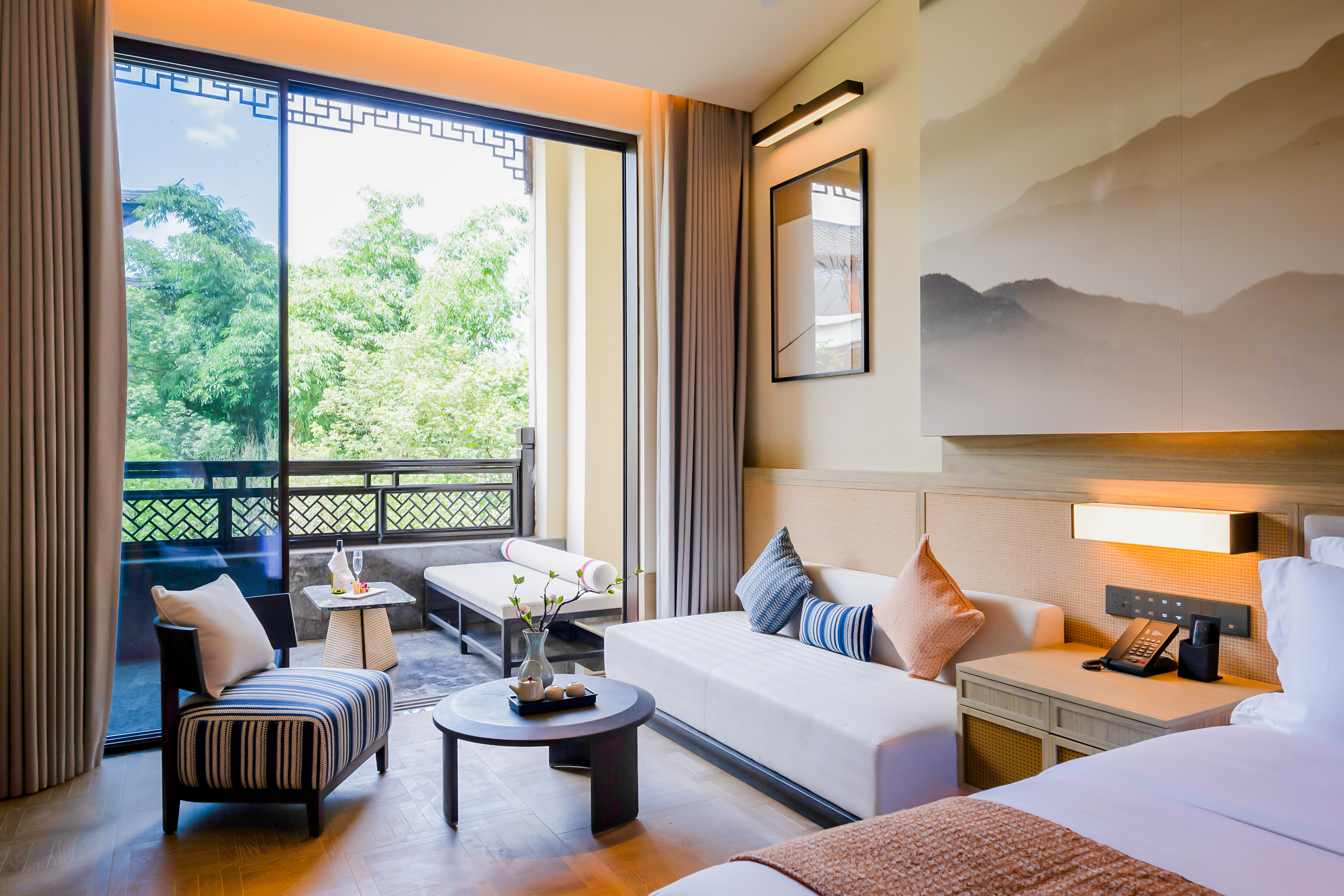 雅居私汤阳台大床房