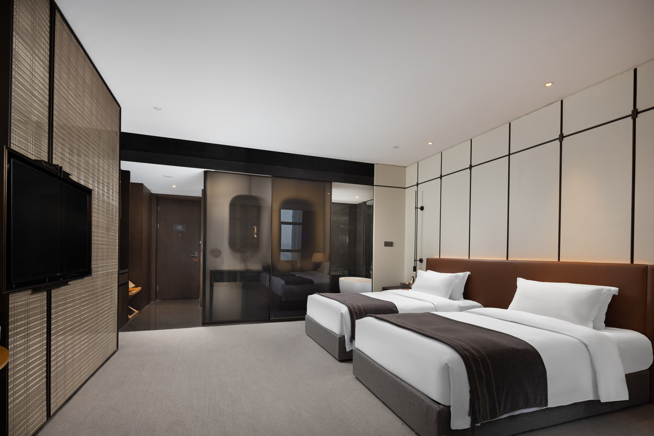 豪华双床房（金可儿床垫+浴缸+迷你冰箱）