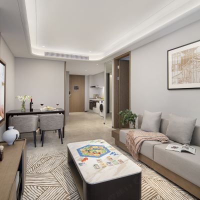 兩房豪華套房 ‖雙臥雙衛+洗烘一體機+絲漣床墊 成都盛捷高新服務公寓優惠