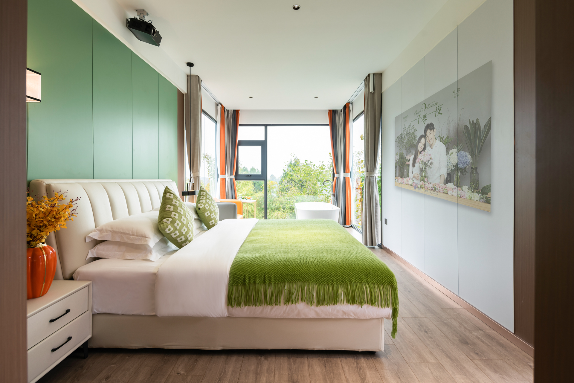 舞蝶·景观浴缸房（空调-网红打卡-大浴缸景观--棋牌娱乐）