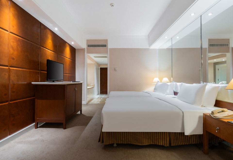 高級雙床房「地毯+小冰箱+浴缸」