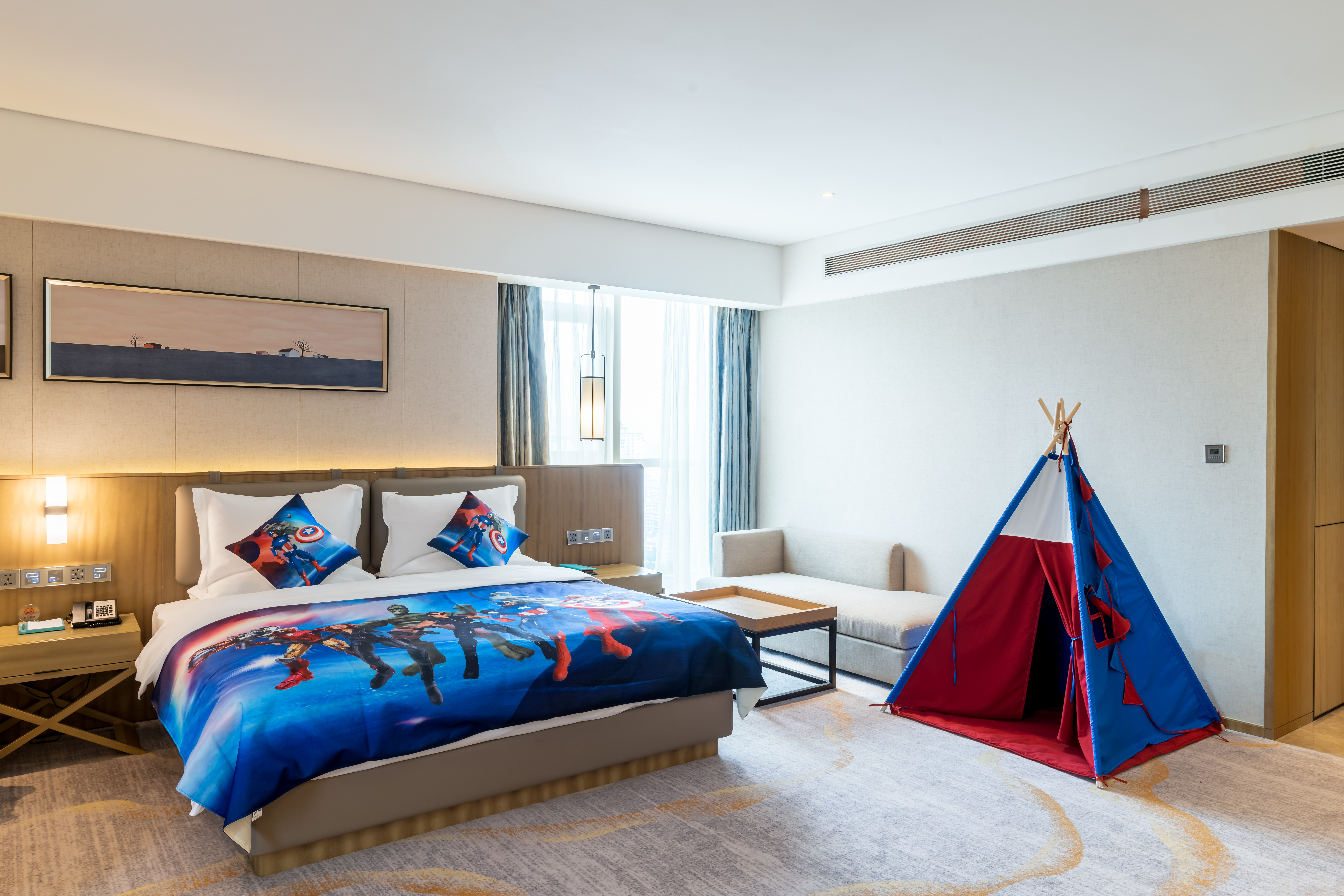 親子主題房美國隊長