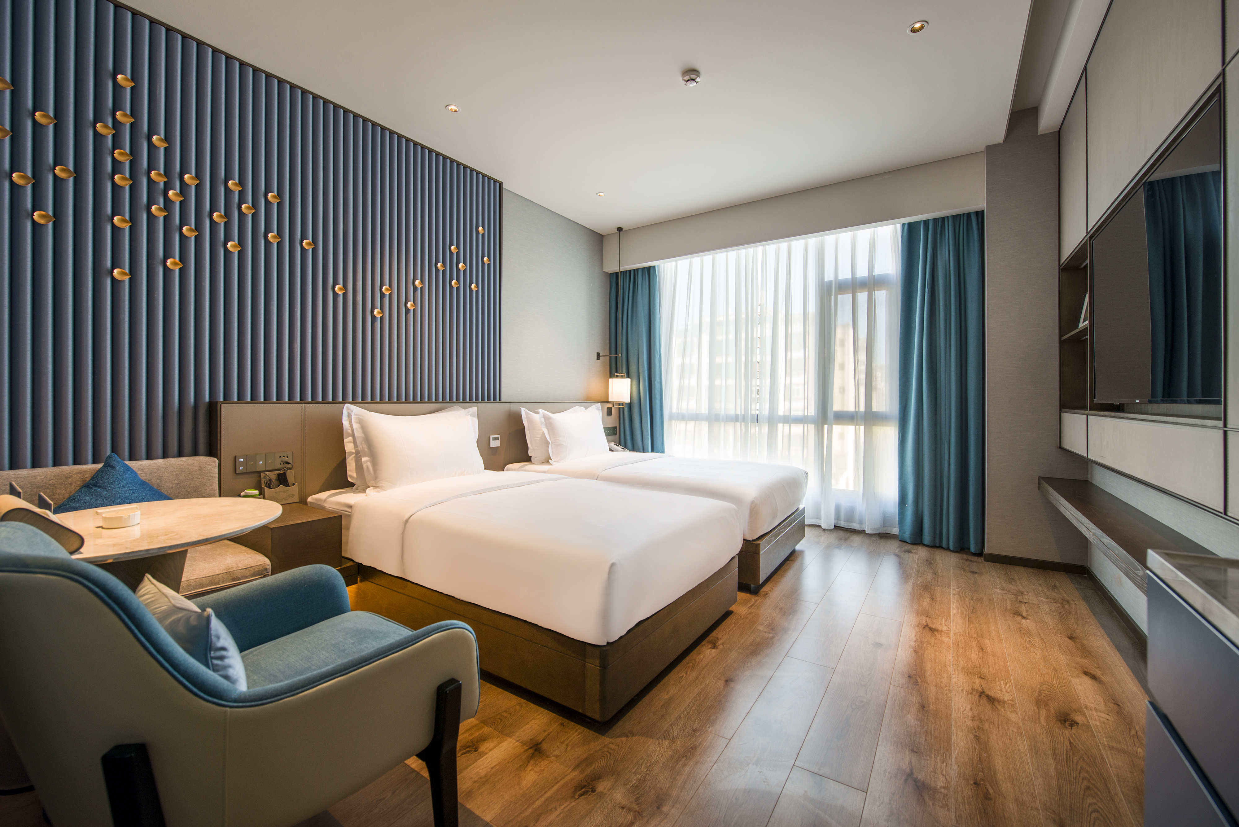 特惠双床房（迷你Bar＆街景落地窗）（2号楼）