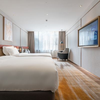 兩張床XL（智能客控+舒適睡眠+電視可投屏） ZMAX滿兮飯店（廣州珠江新城五羊邨地鐵站店）優惠