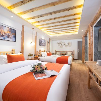 雅院·豪華雙床房 樸境.Designer天梯雲端觀景美宿（麗江古城大水車店）優惠