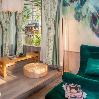 湖景温泉温馨家庭房（兩房一衞+180°湖景陽台+泡池） 河源客天下.漣岸.禧悦莊温泉美宿優惠