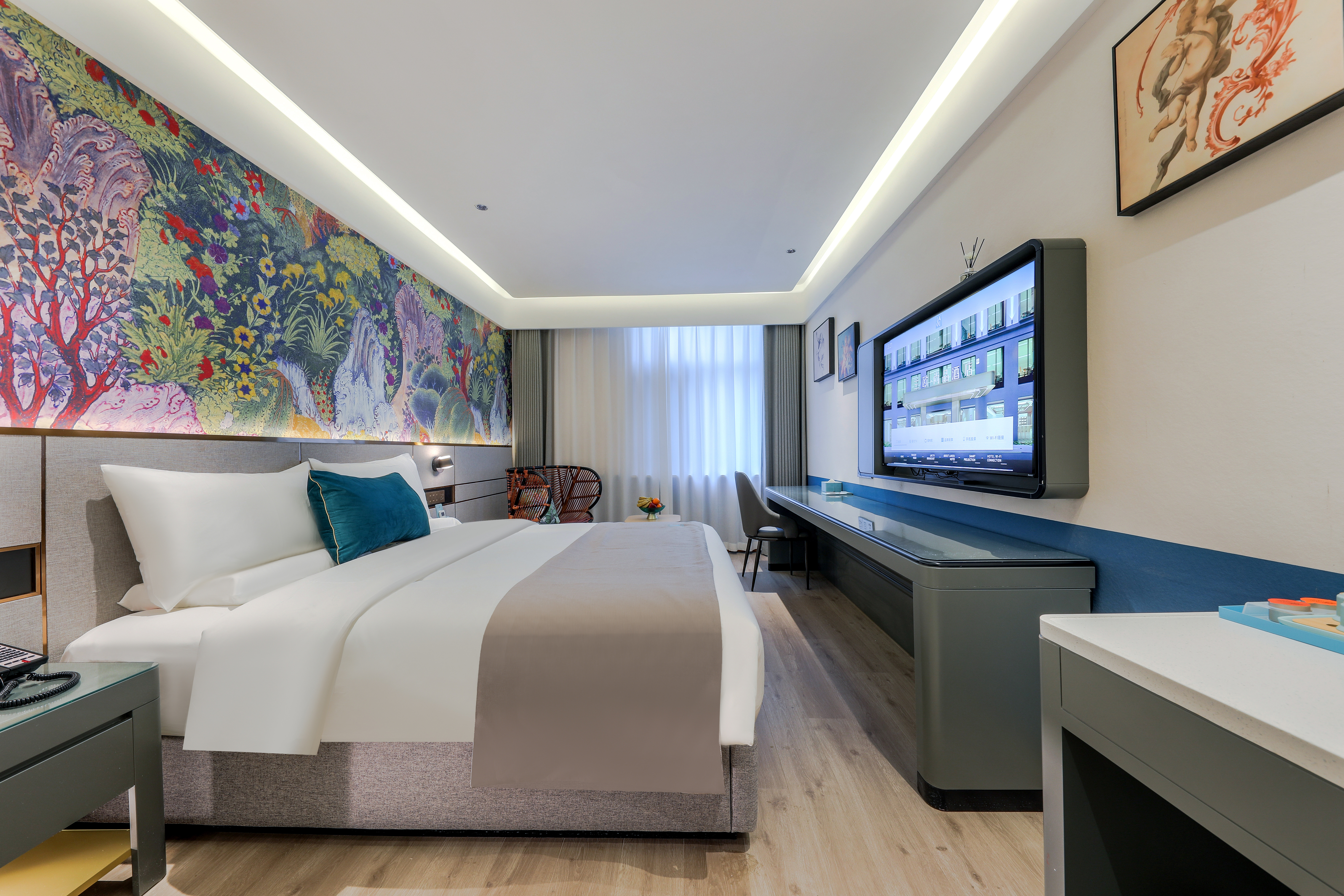 梦幻博物志大床房（全屋智能+乳胶床垫+冰箱）