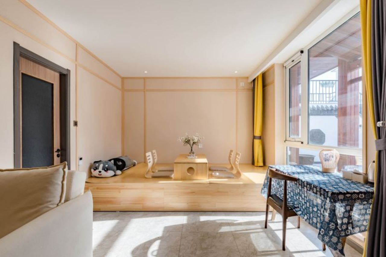 庭院loft家庭房（禅意榻榻米+舒适躺椅+休闲桌椅沙发）