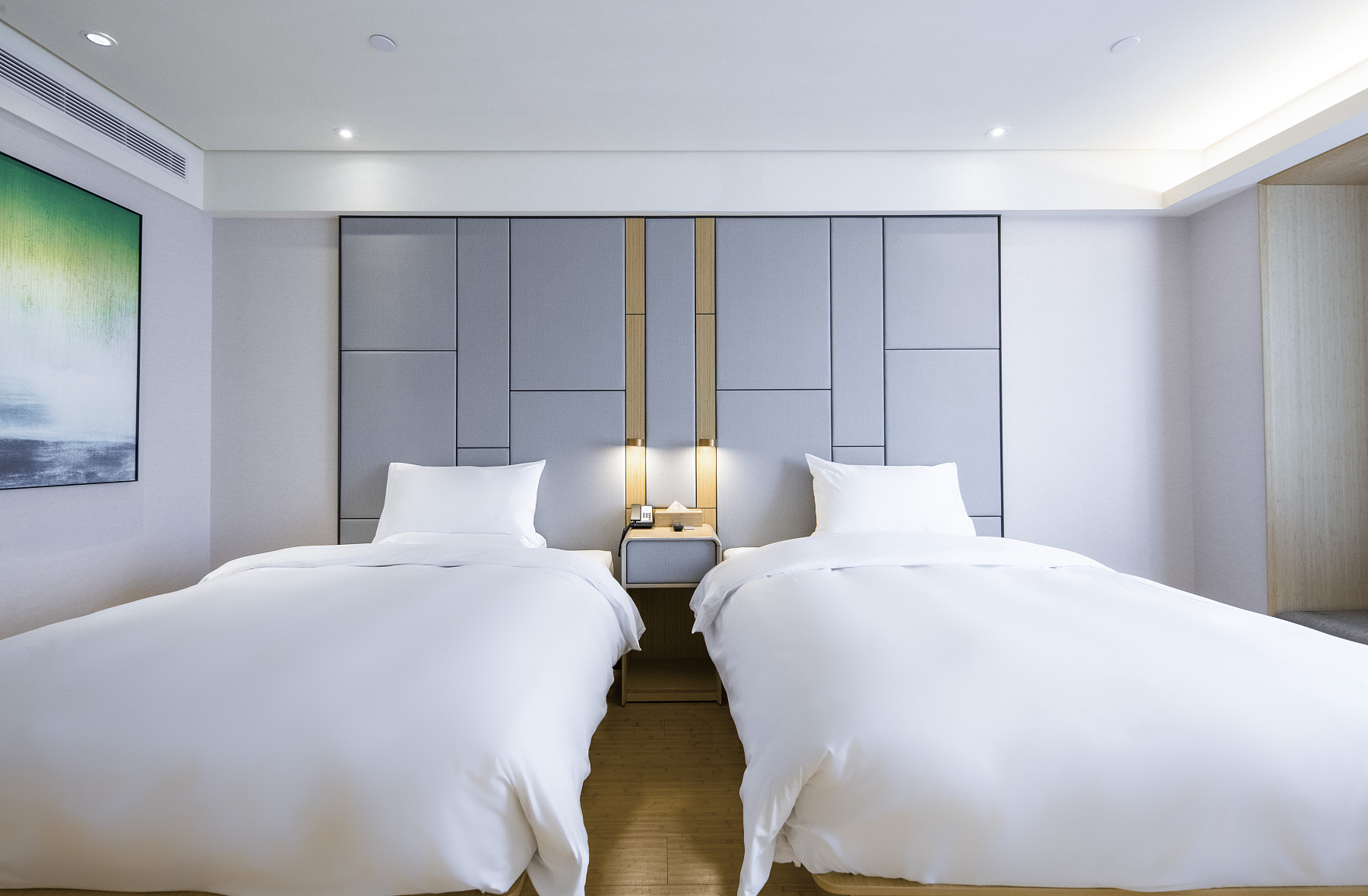 舒压高级双床房（65寸电视无线投屏+智能马桶+中央空调）