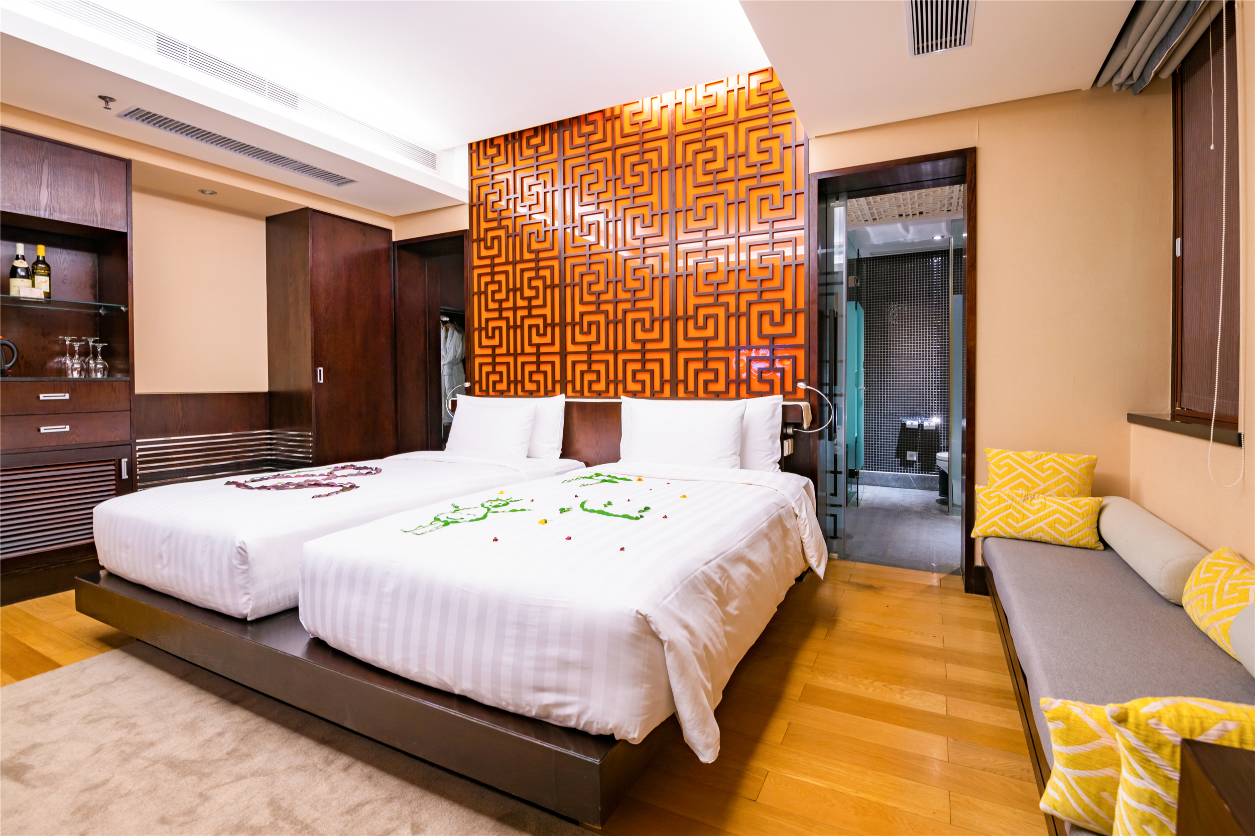 园林豪华双床房（大浴缸）