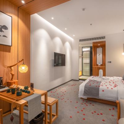 邑澗特大床房-功夫茶具 江門邑澗酒店優惠