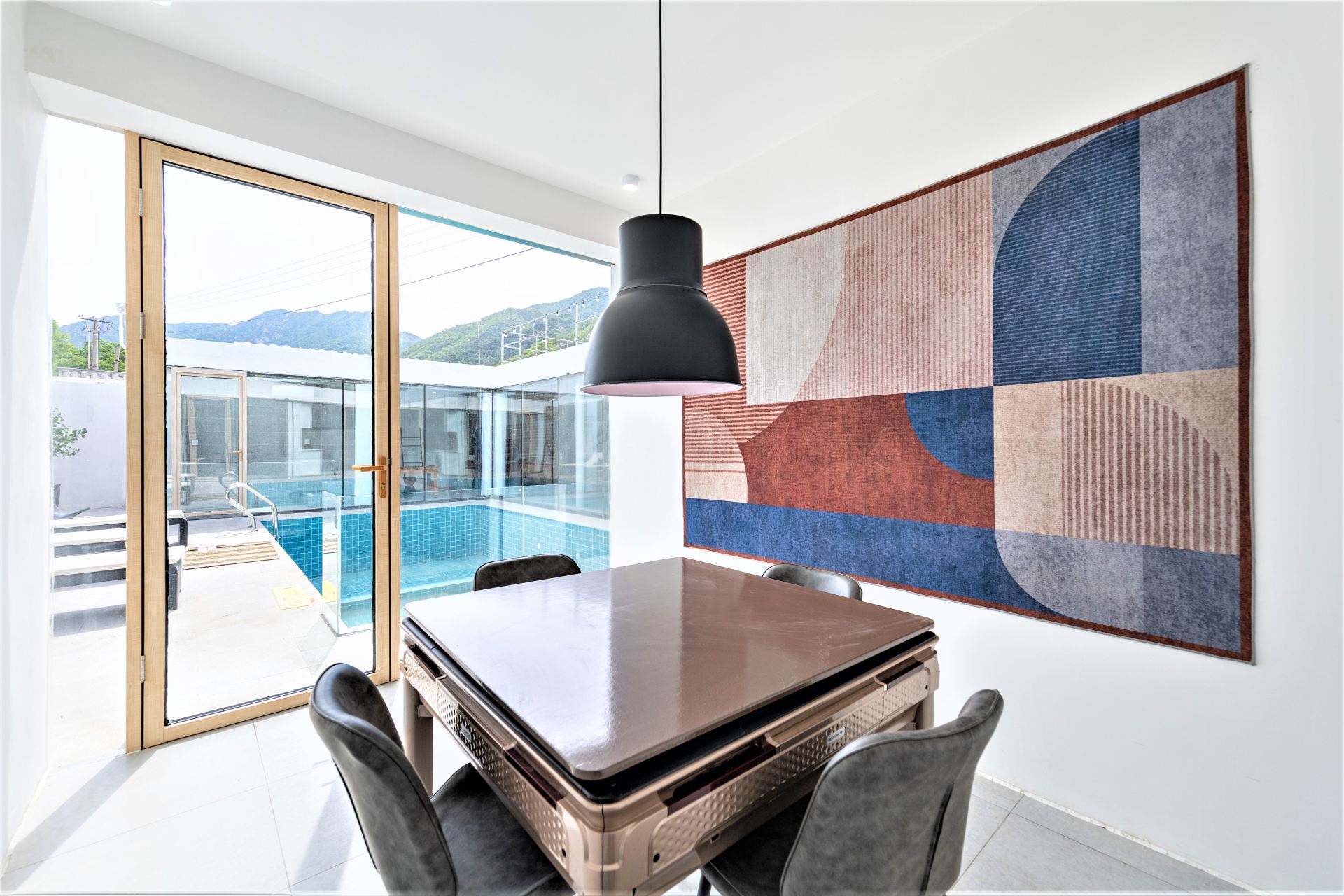 Great Wall View Pool Private Hot Spring Four-Bedroom Courtyard Jojo