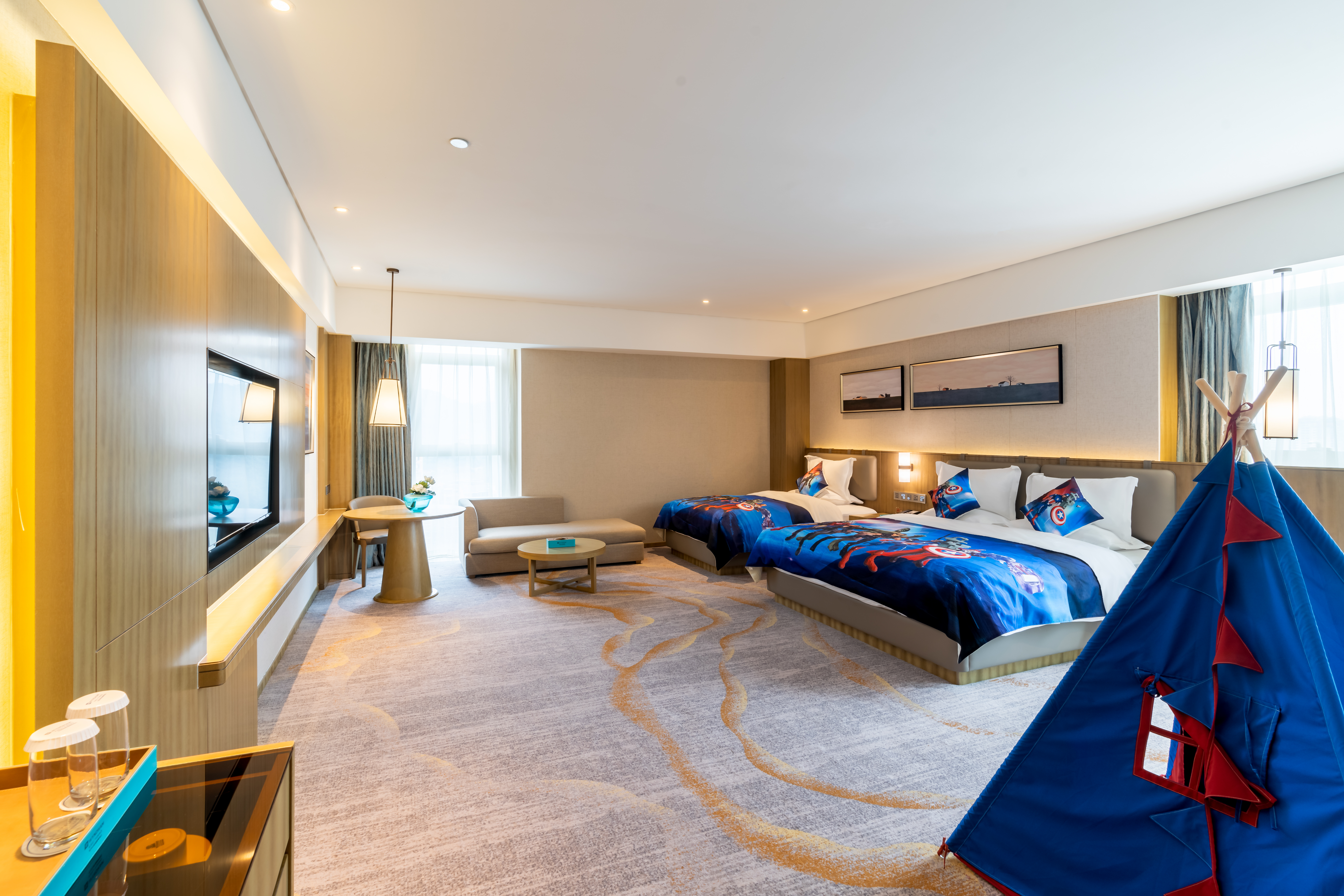 親子主題房美國隊長