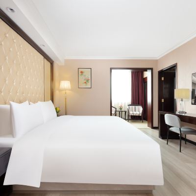 商務大床房（手機投屏+小冰箱+浴袍+保險櫃） 上海共康美侖飯店優惠