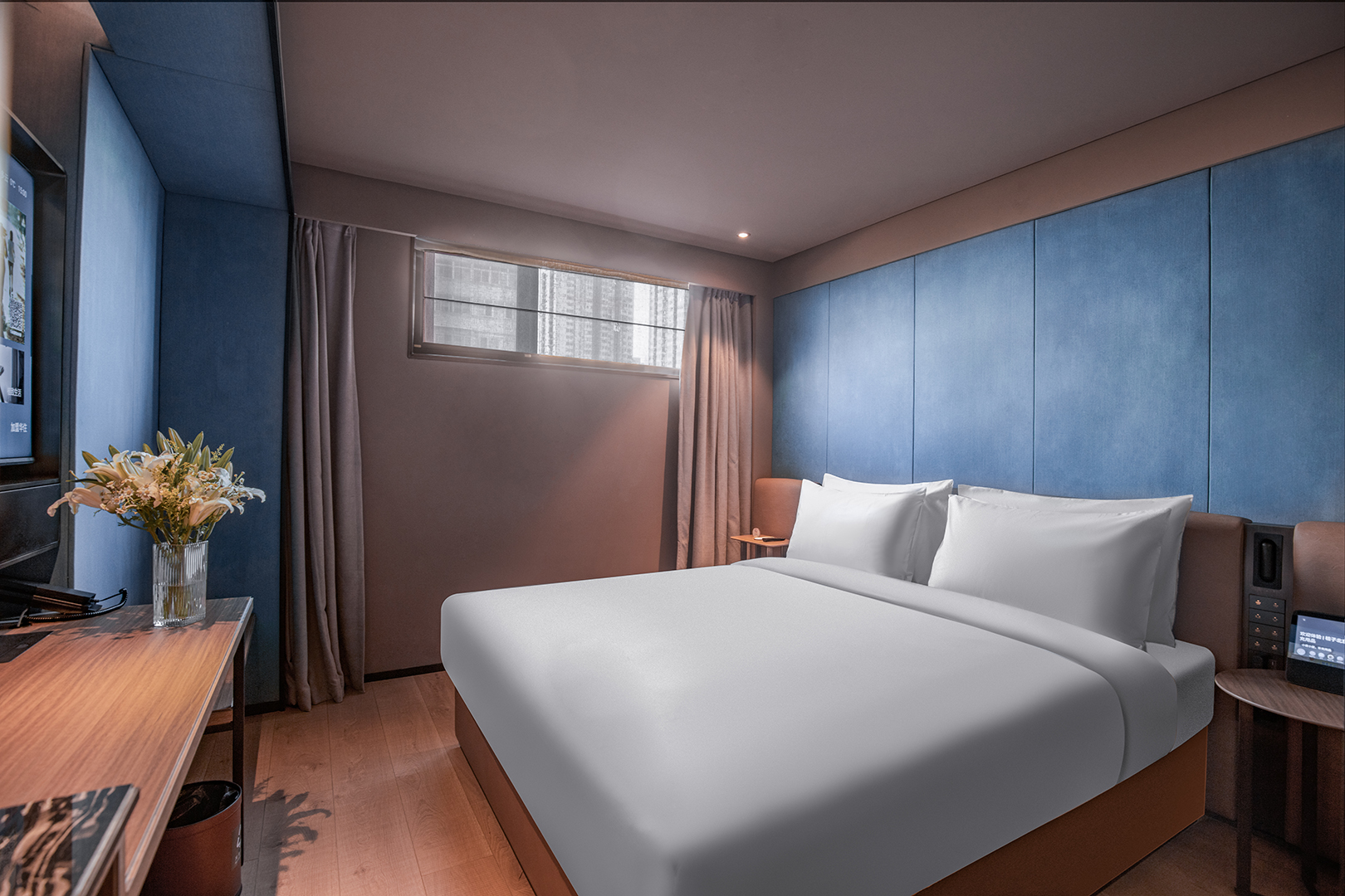 桔子大床房（智能客控+电视投屏+小冰箱）