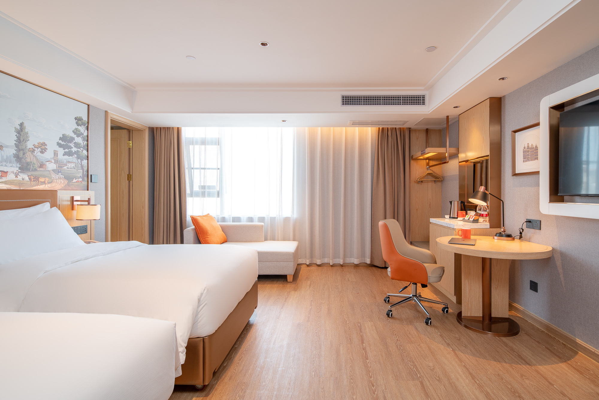 商务双床房（休闲沙发+ 深度好眠+智能客控）