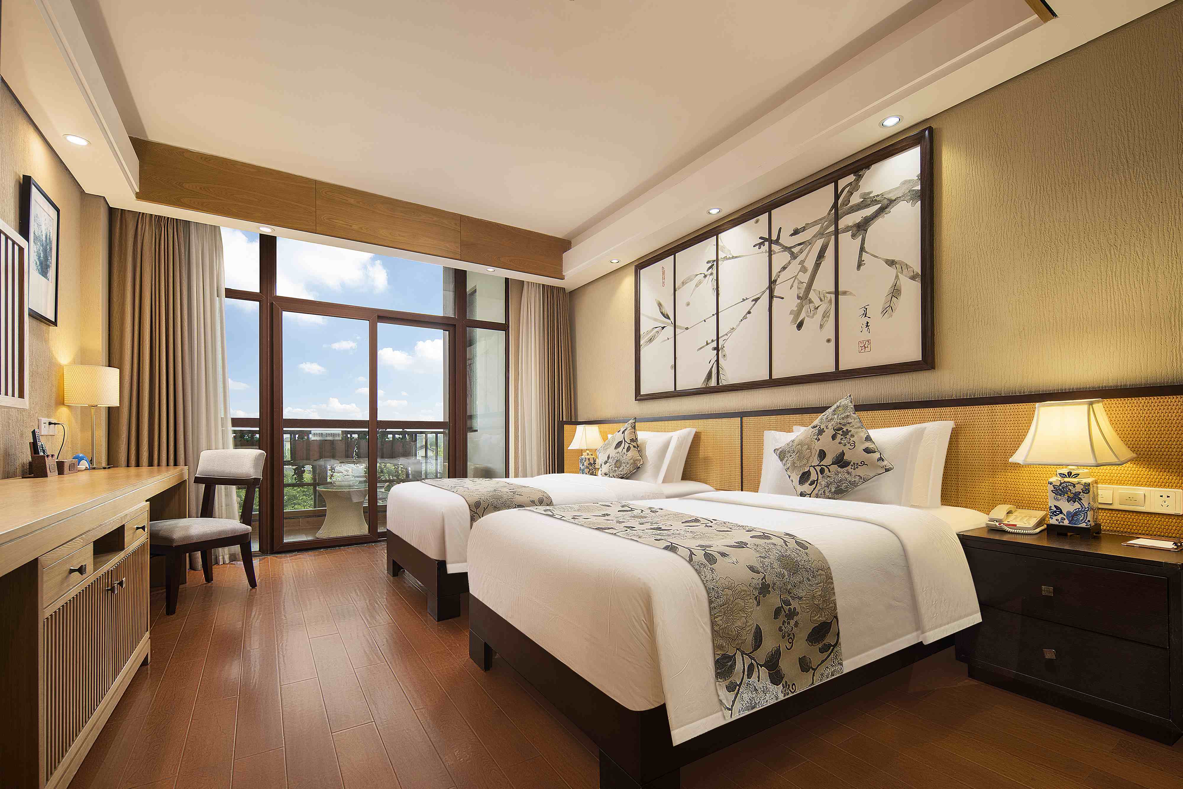 Sweetome Resorts (Qingcheng Shanju)豪华观景双床房