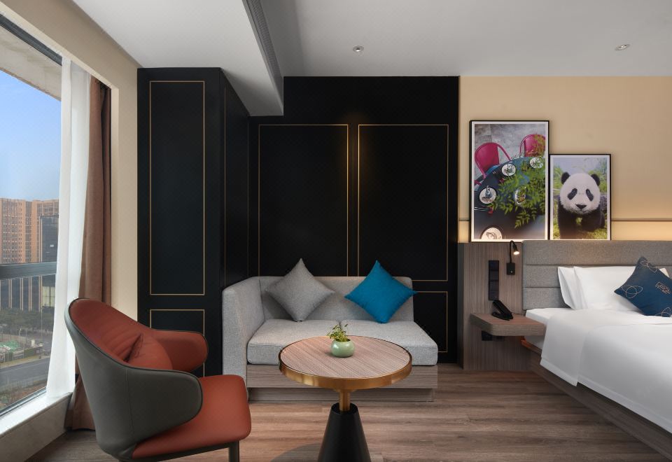 觀景行政雙床房（65寸可投屏+小冰箱＋加熱毛巾桿）