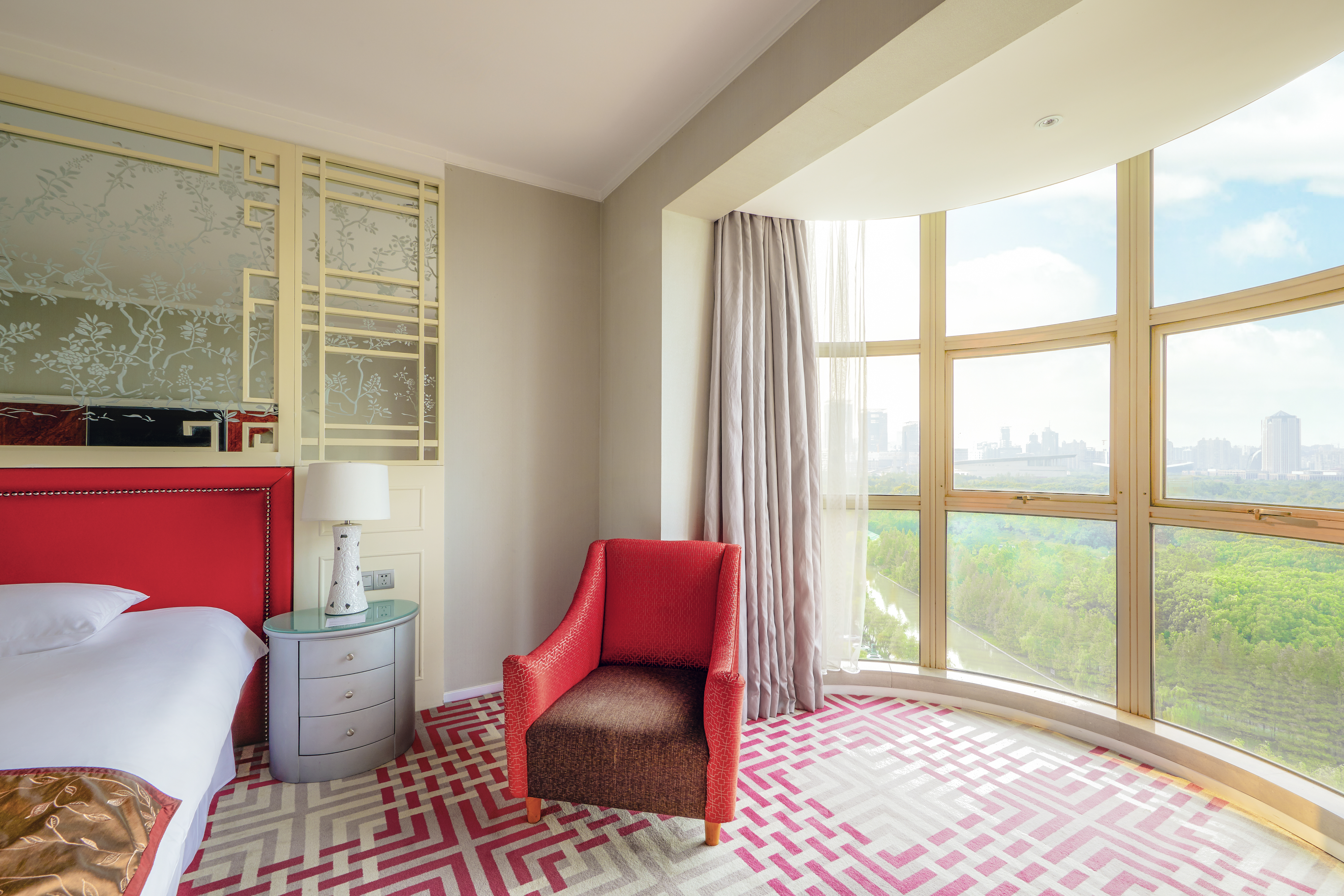 豪华公园景观双床房