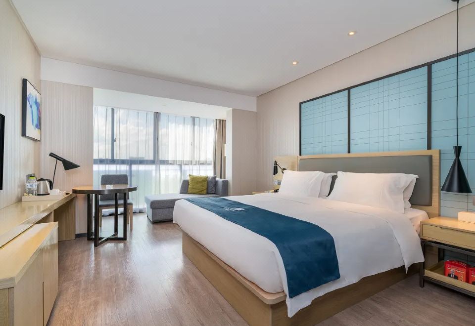 豪华大床房 I 180°无遮挡唯美日落·俯瞰摩天轮夜景