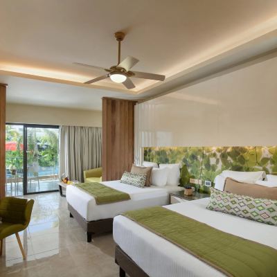 Two Queen Premium Junior Suite with Pool View