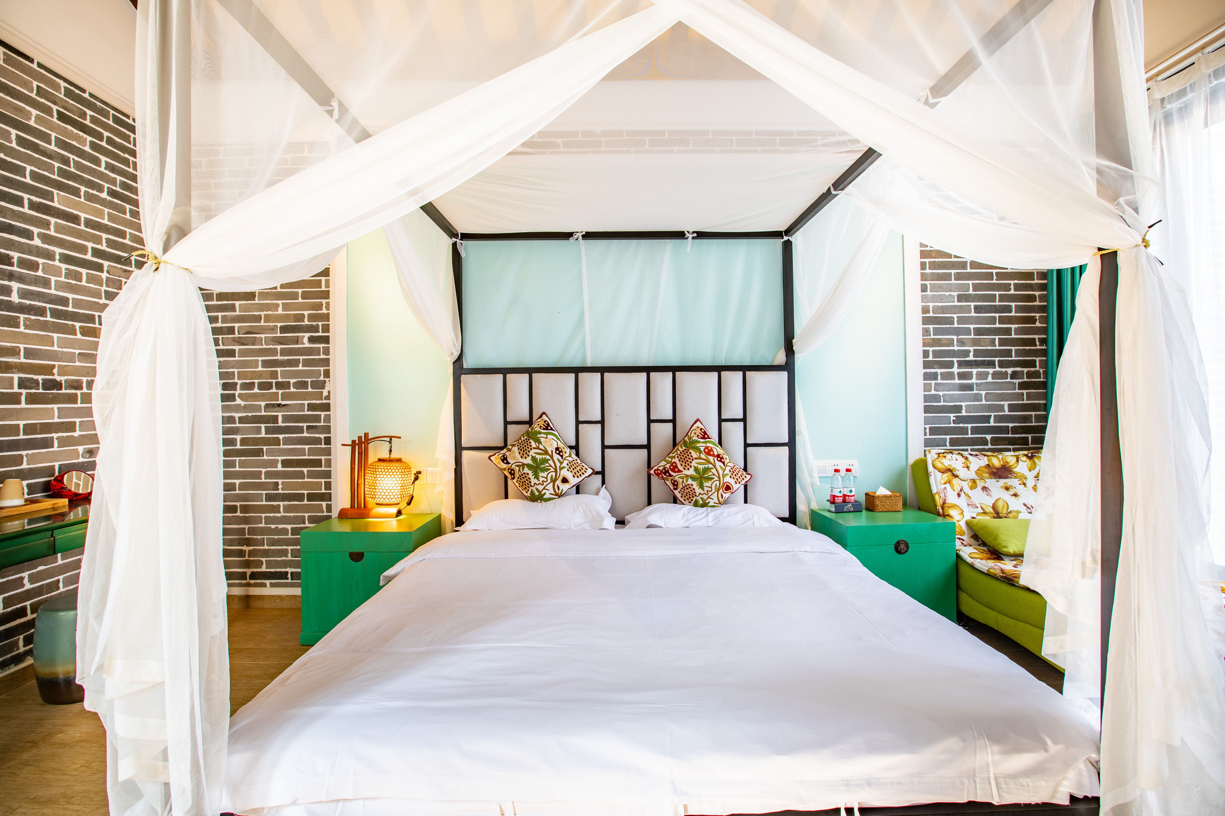 Yuese Siheyuan Double Bed Room With Private Hot Spring Pool