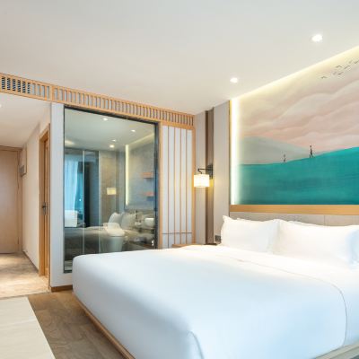 City豪華景觀大床房|唯美城景-雅蘭特大床-智能潔具 深圳嵐珊酒店優惠