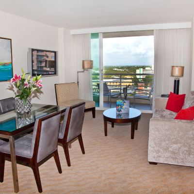 Two Queen Suite with Balcony and Ocean Intracoastal View