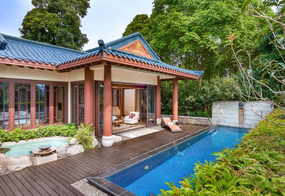 四臥C型別墅-獨立溫泉泡池及泳池