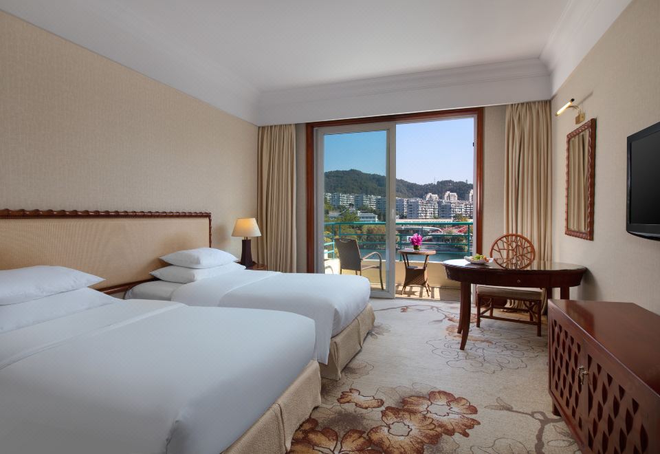 景观湖景双床房