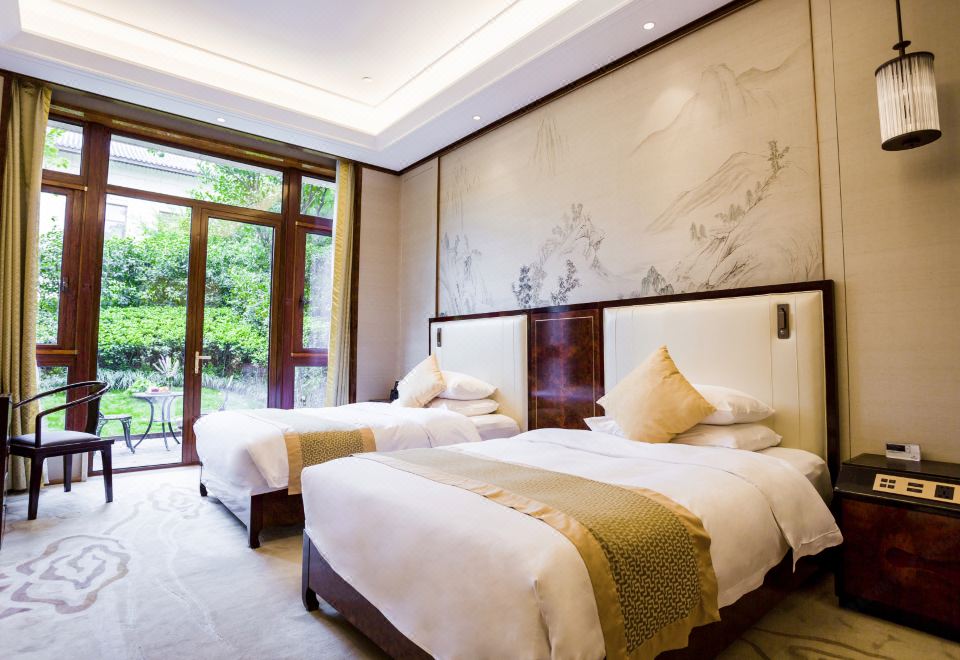 私密庭院双床房