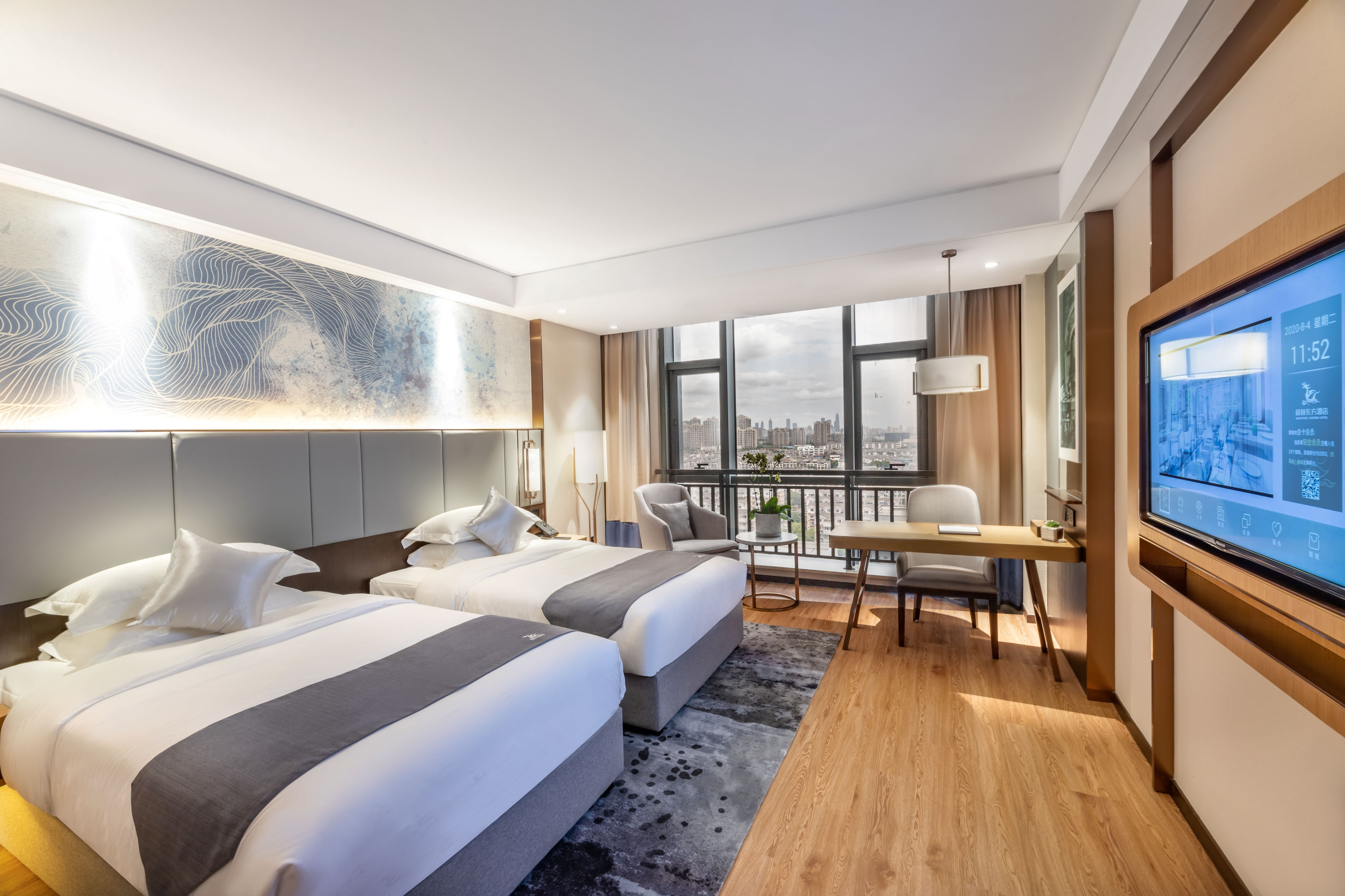 豪华双床房[全景落地窗]