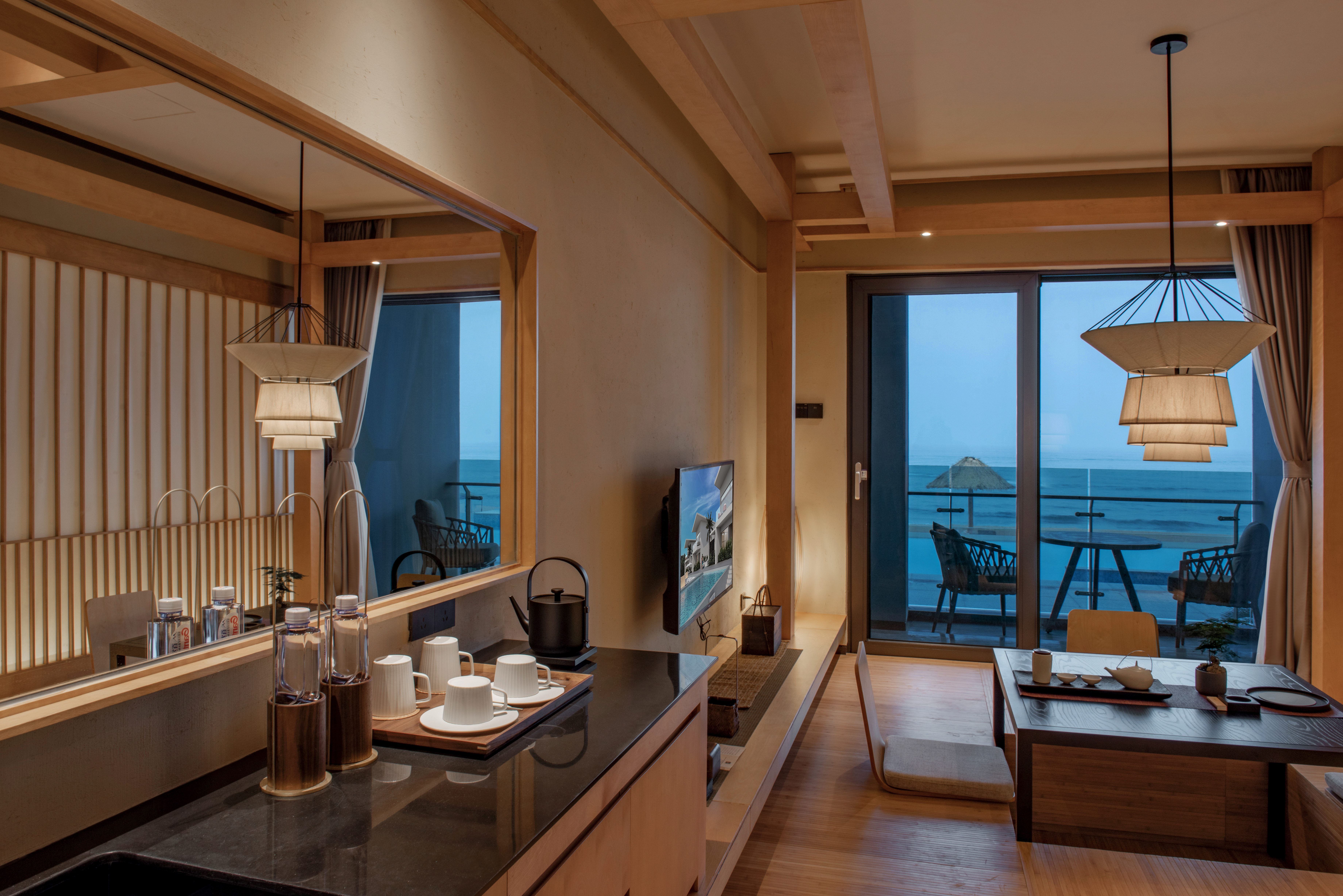 日式海景复式套房（金可儿床垫+汉斯格雅衞浴）