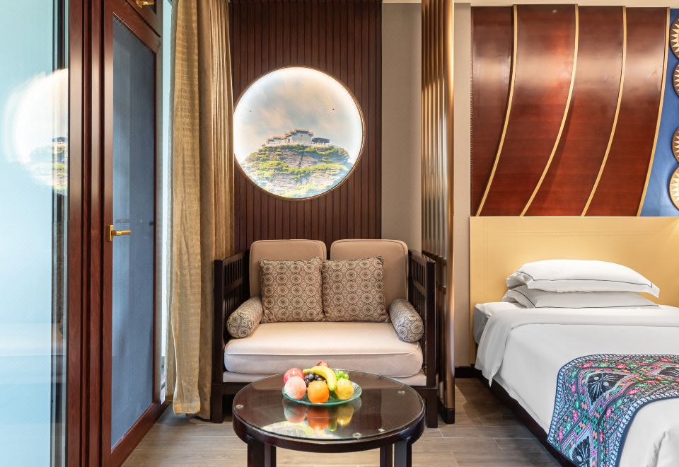 豪华娱乐地暖双床房