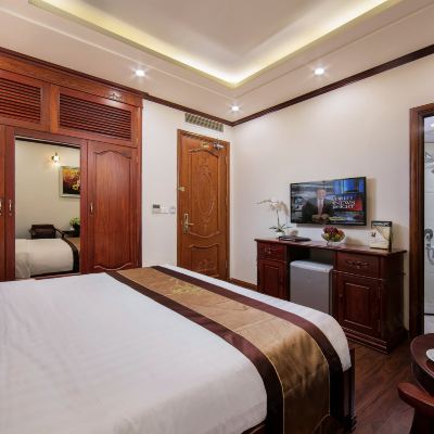 高級特大床房（無窗） 河內聖皇家飯店優惠